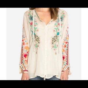 Brand New Johnny Was Peacock Sable Blouse